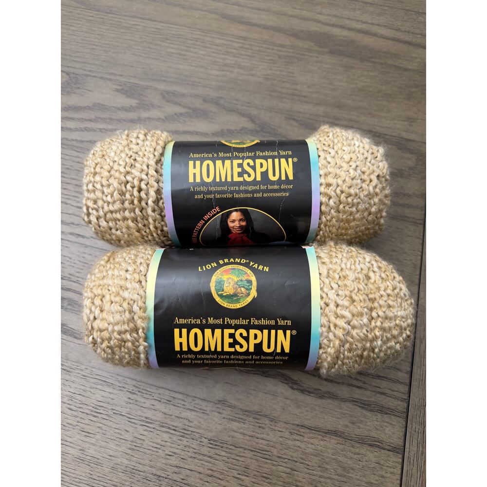 Lion Brand Homespun Yarn Lot 2 Rococo 311 Same Dye Lot